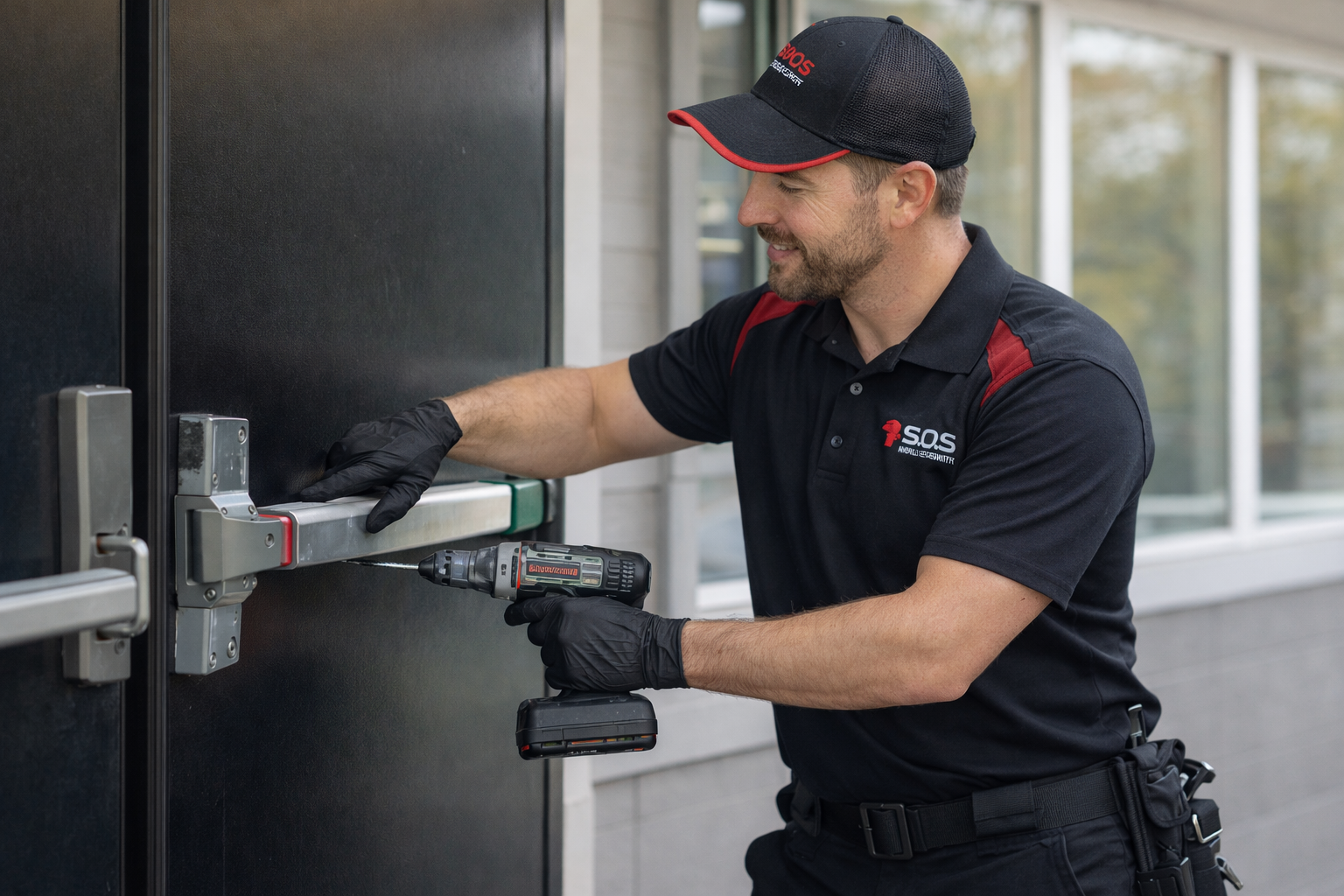 Commercial   Panic bar installation  in Salt Lake City, UT
